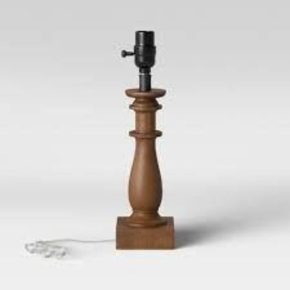 New Brown Wooden Table Lamp - Picture 2 of 6